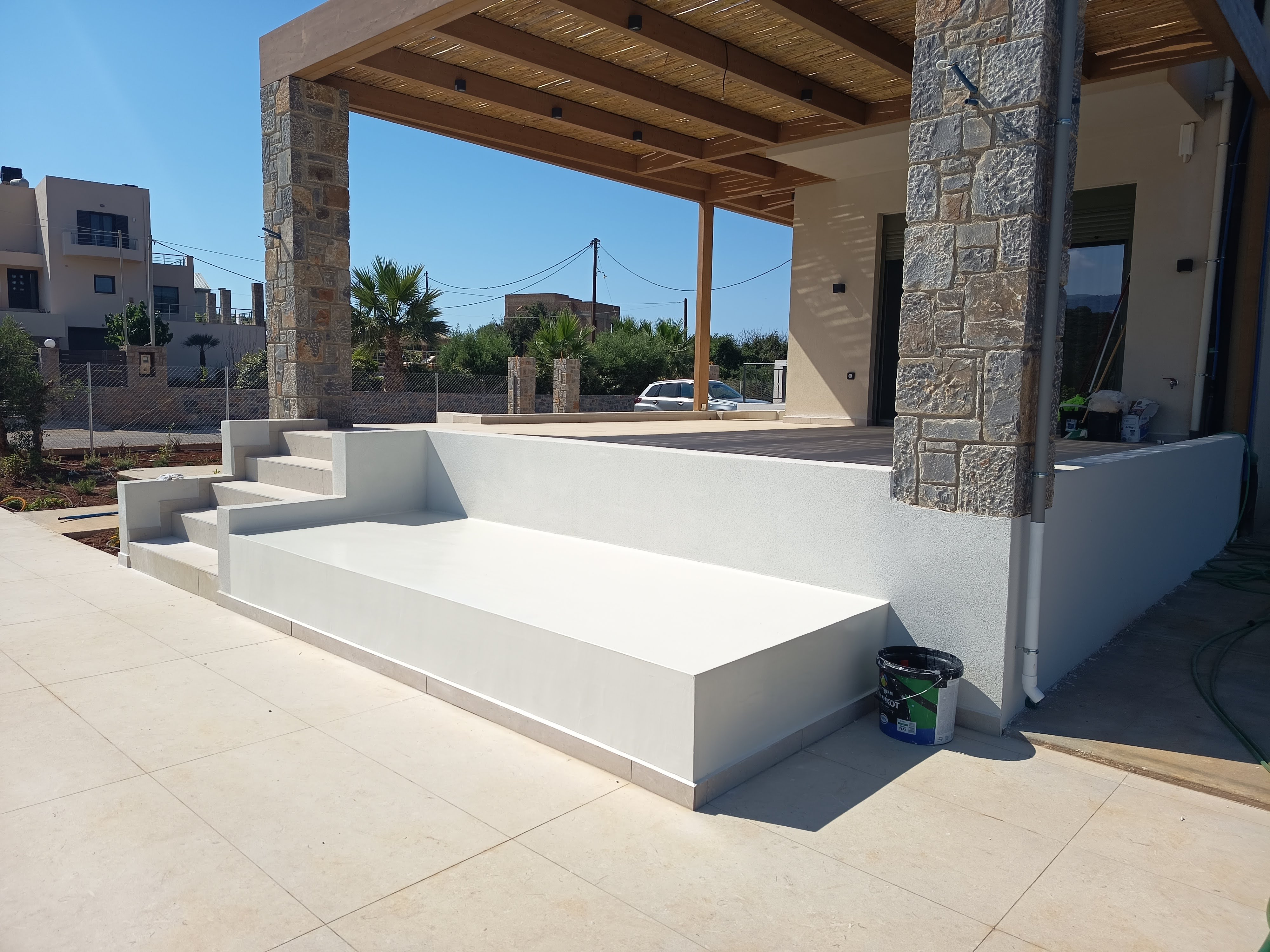 Pergola and pool terrace